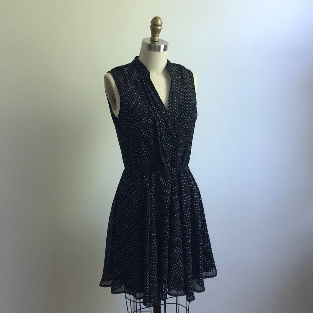 Mimi Chica Black & White Polka Dot Dress